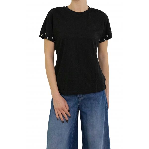 Maglia tinta unita con dettagli sulla manica  Only